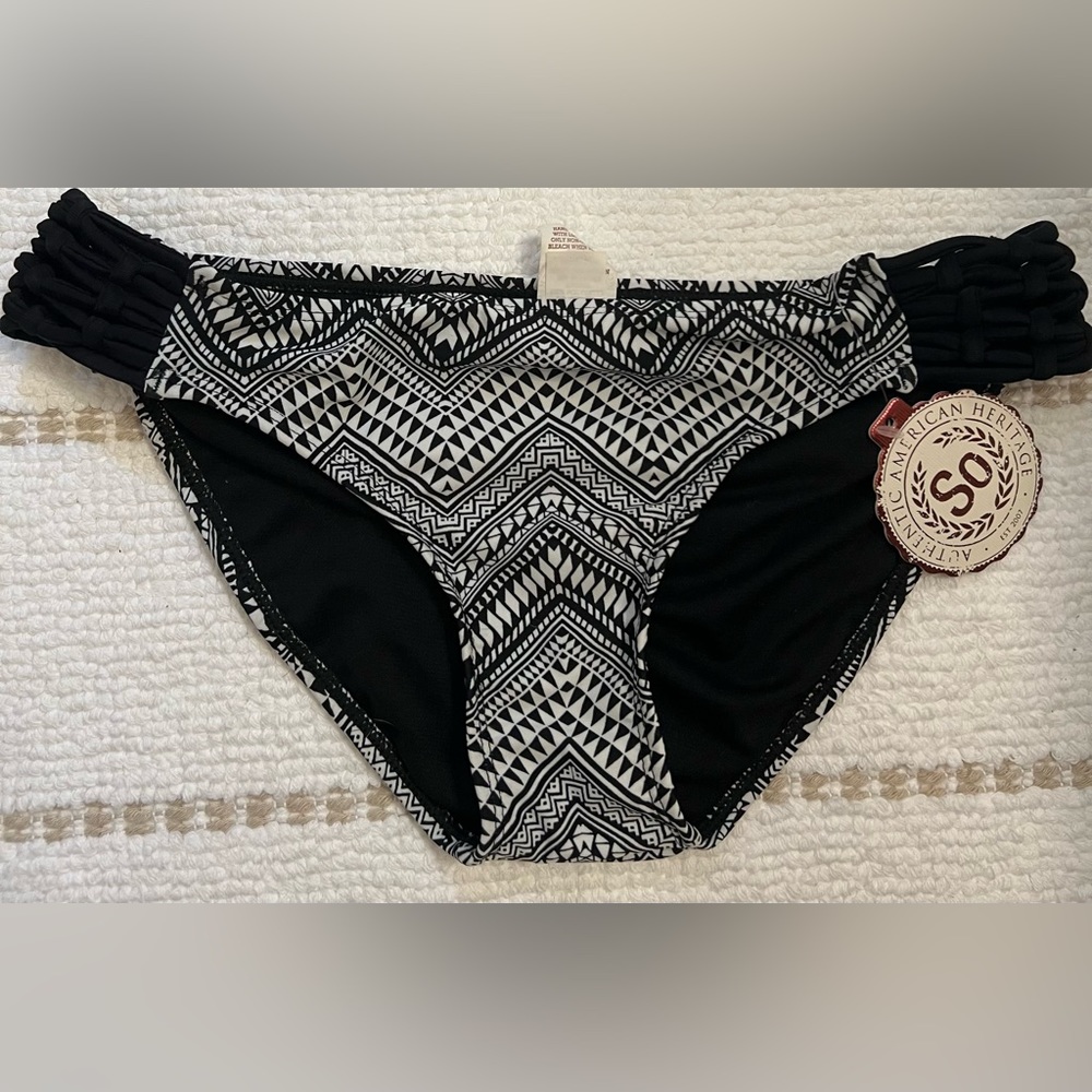 Printed bikini bottom